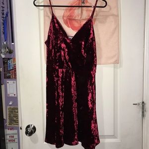 Charlotte Russe red velvet dress